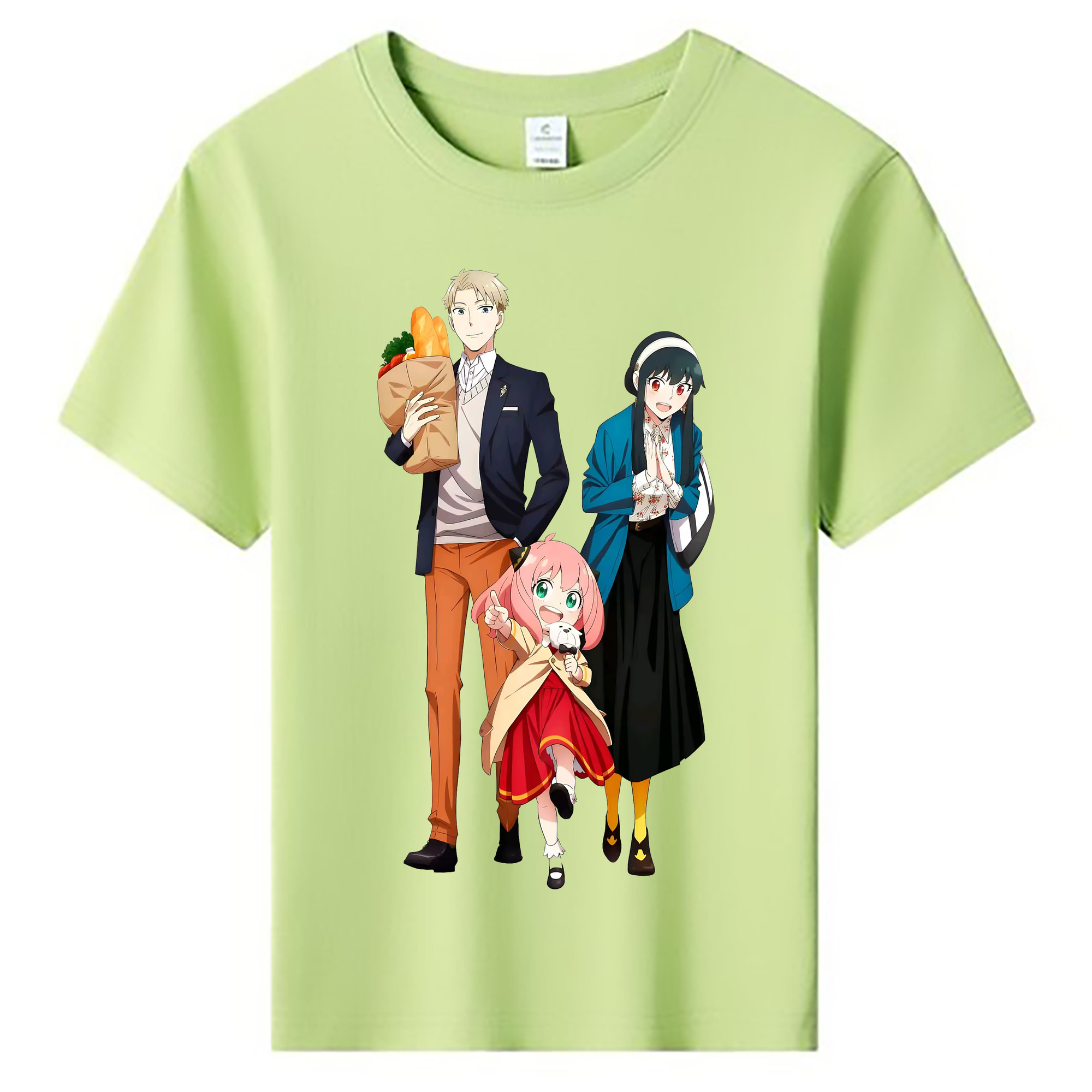 （画像用） SPY×FAMILY间谍家家酒 綿100％キッズTシャツ（フロントプリント）